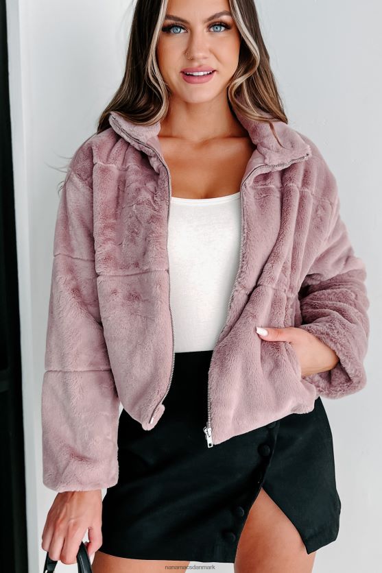 perception er alt imiteret pels jakke NanaMacs XJPBDL3796 lilla