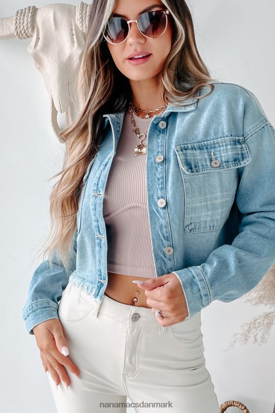 southern roots kancan cropped denimjakke NanaMacs XJPBDL3772 lys