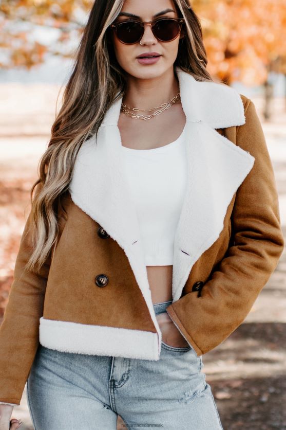 western sunset faux shearling jakke NanaMacs XJPBDL3806 kamel