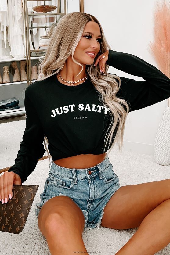 bare salt grafik flere skjorte muligheder NanaMacs XJPBDL1057 sort