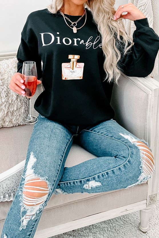 diorable parodi parfume grafisk flere skjorte muligheder NanaMacs XJPBDL1058 sort