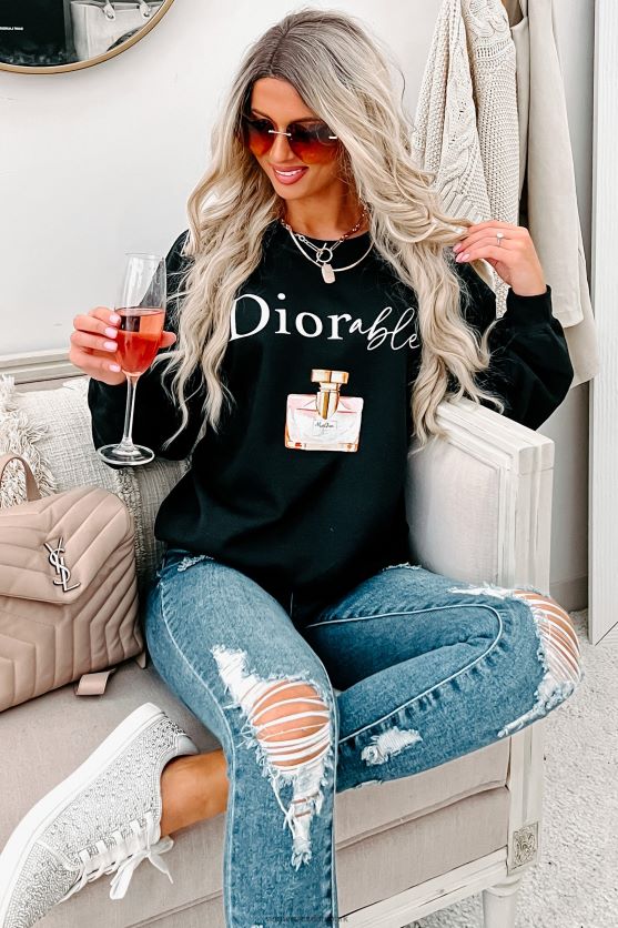 diorable parodi parfume grafisk flere skjorte muligheder NanaMacs XJPBDL1058 sort