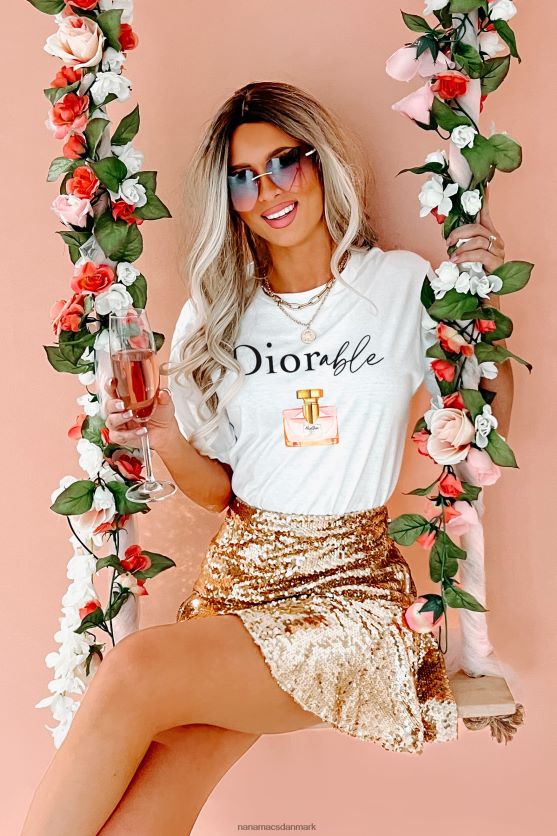 diorable parodi parfume grafisk flere skjorte muligheder NanaMacs XJPBDL1059 hvid