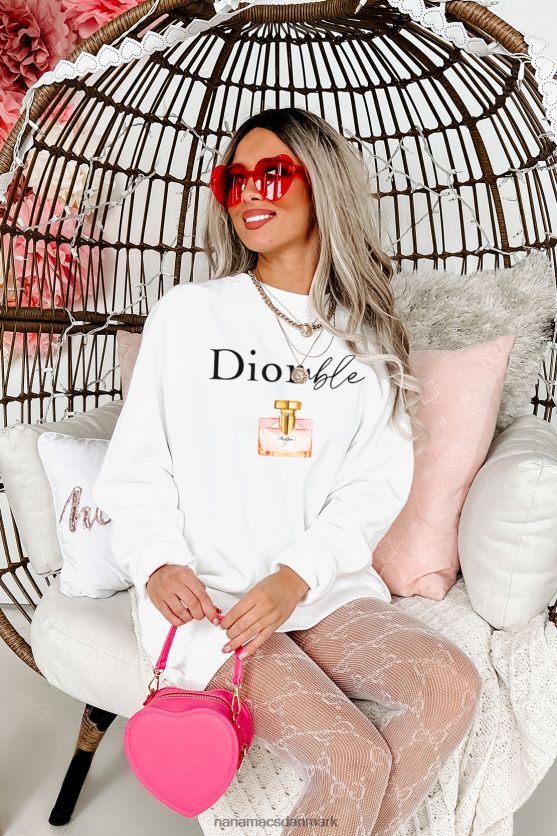 diorable parodi parfume grafisk flere skjorte muligheder NanaMacs XJPBDL1059 hvid