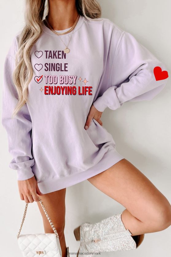 for travlt med at nyde livet grafisk crewneck NanaMacs XJPBDL1037 orkidé