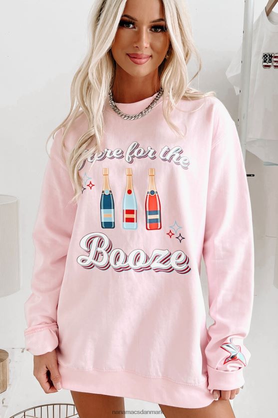 grunden til at jeg er her grafisk crewneck NanaMacs XJPBDL1008 lyserød