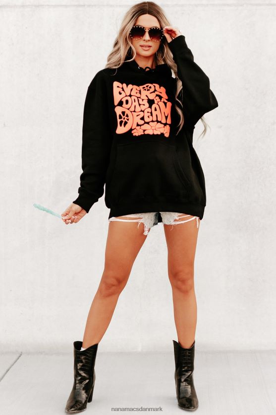 hver dag er en drøm puff grafisk flere skjorte muligheder NanaMacs XJPBDL1015 sort