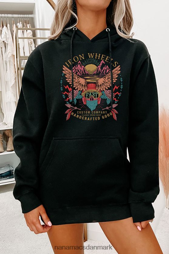 jern hjul grafisk flere skjorte muligheder NanaMacs XJPBDL1004 sort