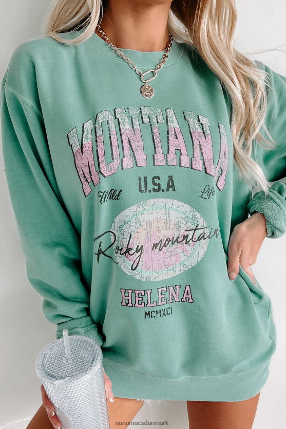 montana rocky mountains vintage vask med rund hals NanaMacs XJPBDL1009 mynte