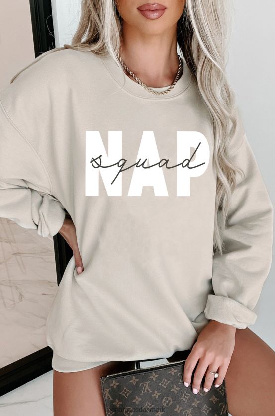 nap squad grafisk crewneck NanaMacs XJPBDL1018 sand