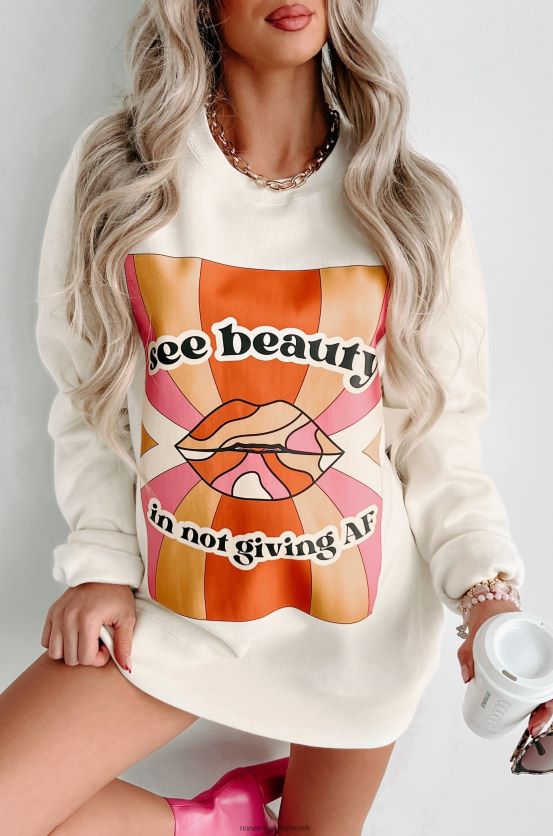 ser skønhed sværvægts grafisk crewneck NanaMacs XJPBDL1048 knogle