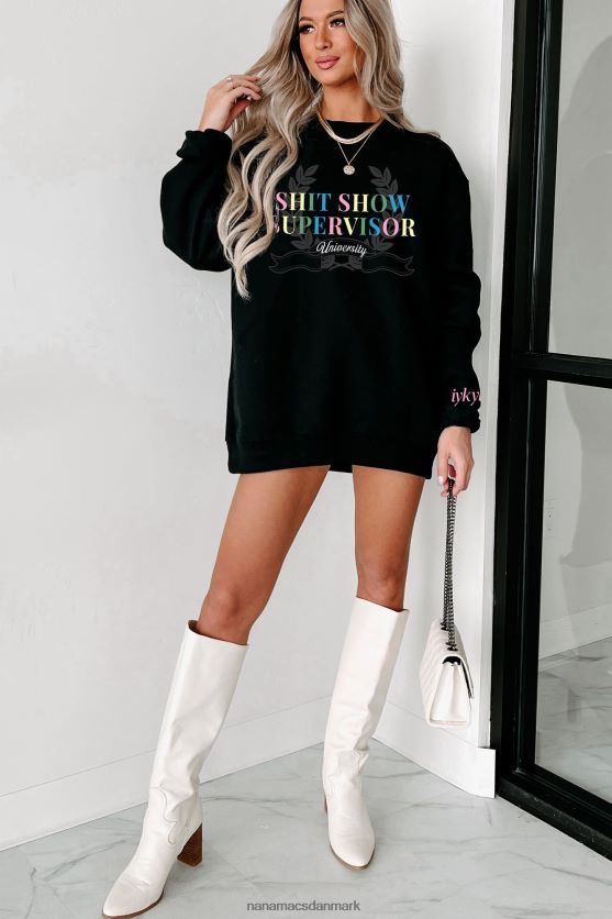 shit show supervisor flere skjorte muligheder grafik NanaMacs XJPBDL1014 sort