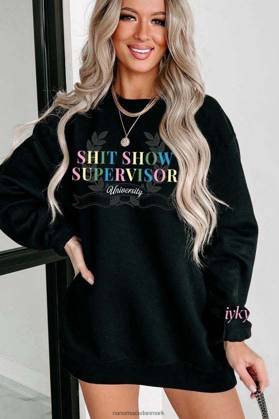 shit show supervisor flere skjorte muligheder grafik NanaMacs XJPBDL1014 sort