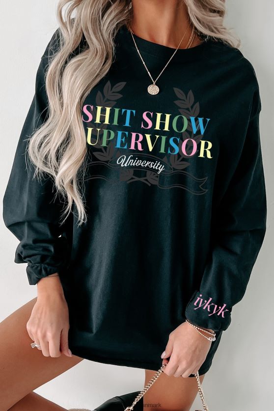 shit show supervisor flere skjorte muligheder grafik NanaMacs XJPBDL1014 sort