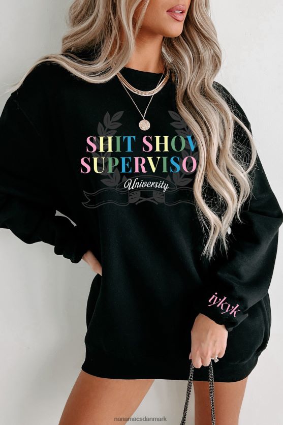 shit show supervisor flere skjorte muligheder grafik NanaMacs XJPBDL1014 sort