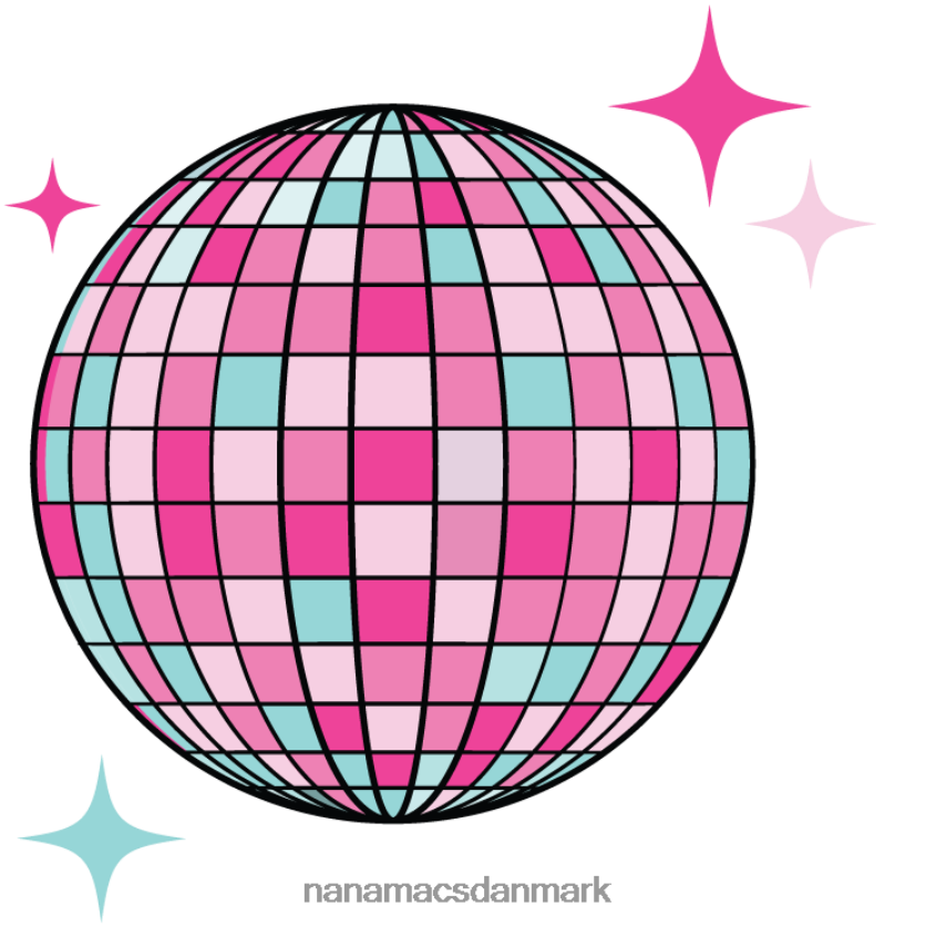 støjsvag disco, rå søm cropped grafisk rund hals NanaMacs XJPBDL998 støvet blå