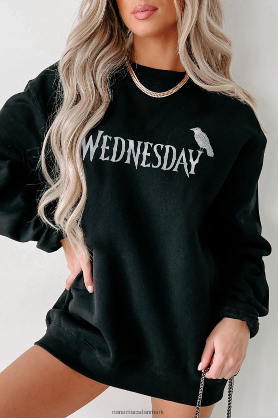 stærkt undervurderet dobbeltsidet grafisk flere skjorte muligheder NanaMacs XJPBDL1032 sort