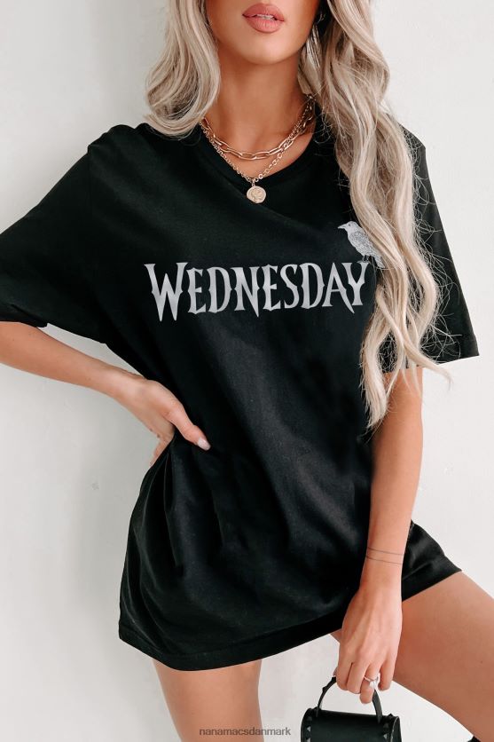 stærkt undervurderet dobbeltsidet grafisk flere skjorte muligheder NanaMacs XJPBDL1032 sort