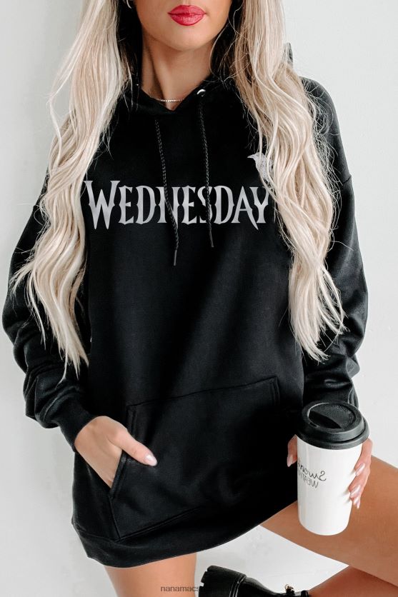 stærkt undervurderet dobbeltsidet grafisk flere skjorte muligheder NanaMacs XJPBDL1032 sort