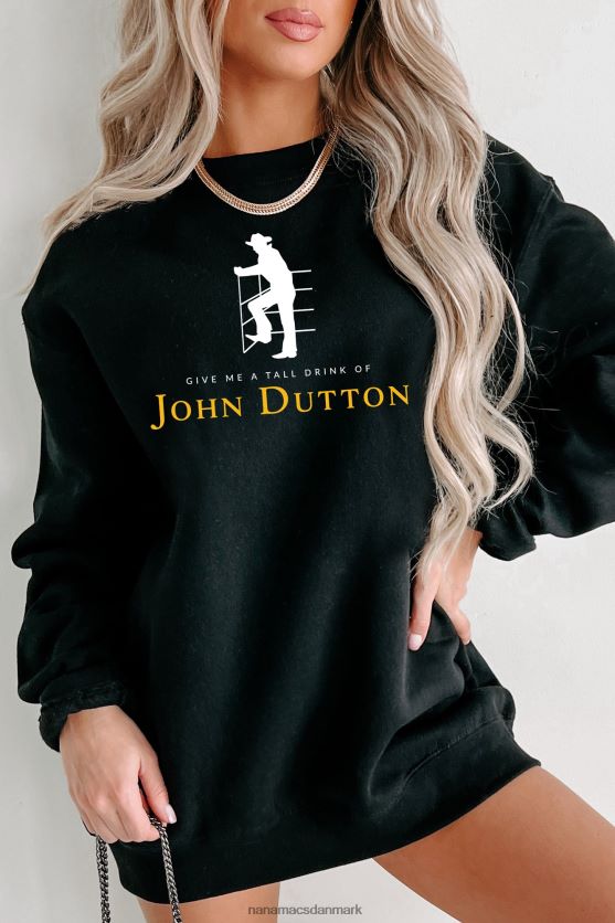 tall drink of john grafisk flere skjorte muligheder NanaMacs XJPBDL1043 sort