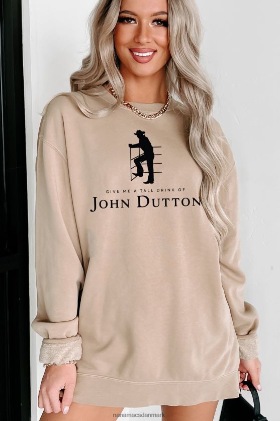 tall drink of john vintage wash grafisk crewneck NanaMacs XJPBDL1042 sandsten