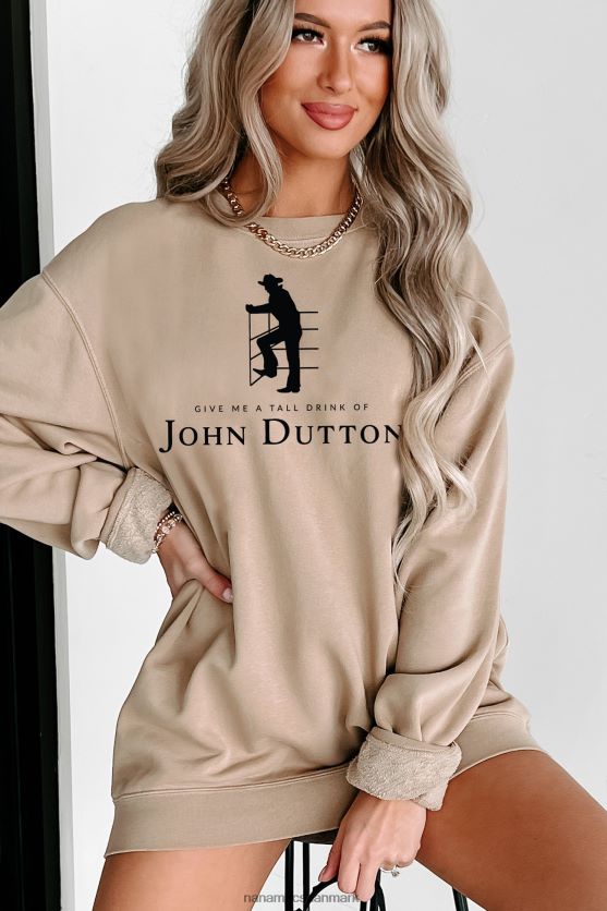 tall drink of john vintage wash grafisk crewneck NanaMacs XJPBDL1042 sandsten