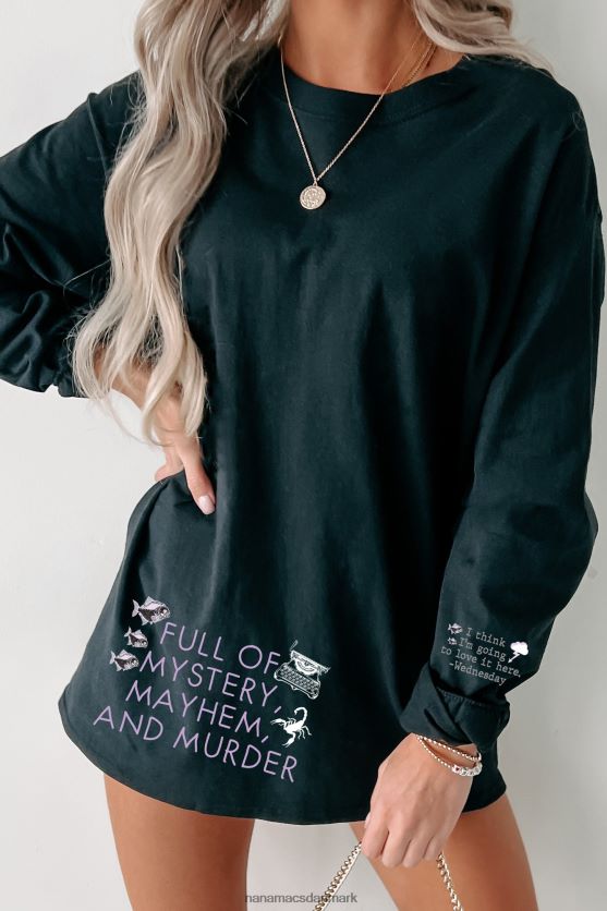 træde ind i et mareridt dobbeltsidet grafisk flere skjorte muligheder NanaMacs XJPBDL1022 sort