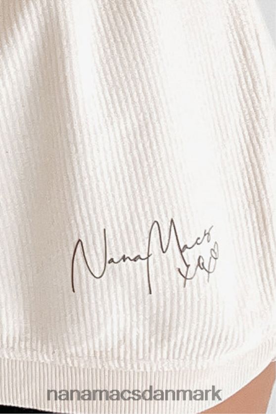 xoxo grafisk crewneck med ledning NanaMacs XJPBDL1066 natur/sort tekst-nederste front