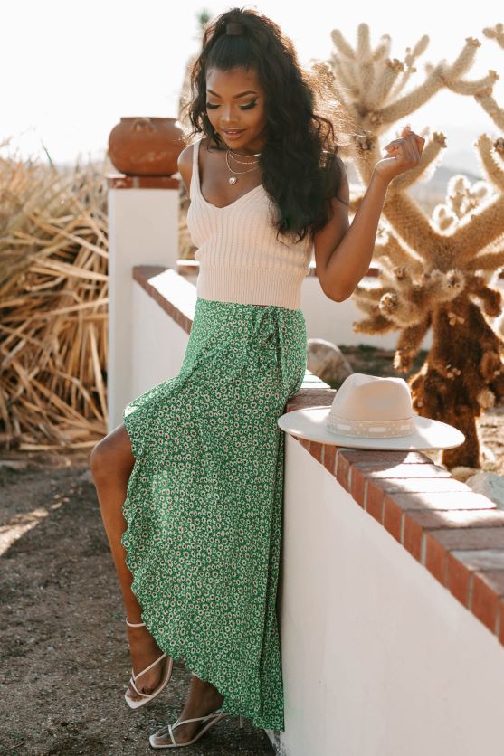 gør forbindelser cropped rib strik tank top NanaMacs XJPBDL1695 fløde