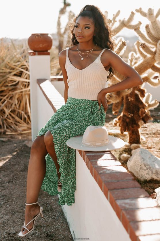 gør forbindelser cropped rib strik tank top NanaMacs XJPBDL1695 fløde