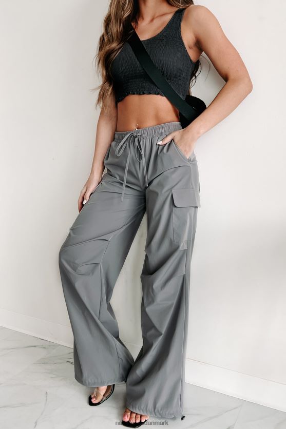 glæde på rejsen smocked afgrøde tank NanaMacs XJPBDL605 sort