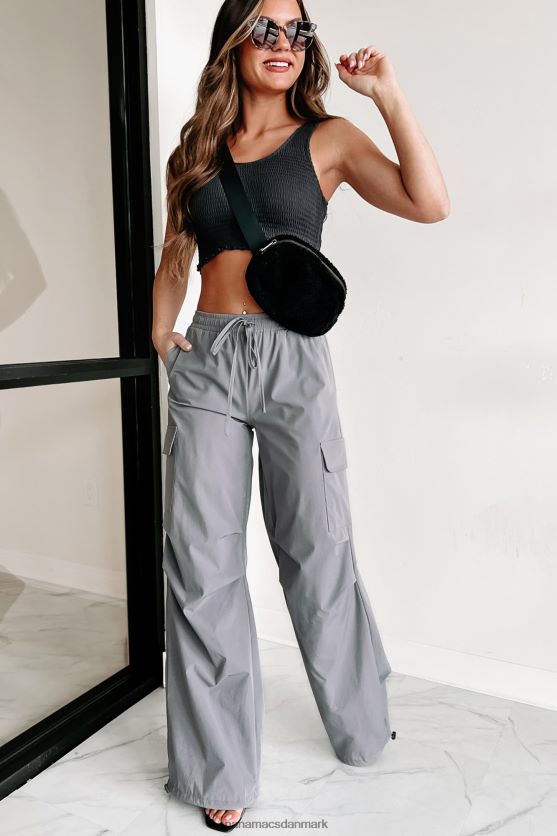 glæde på rejsen smocked afgrøde tank NanaMacs XJPBDL605 sort