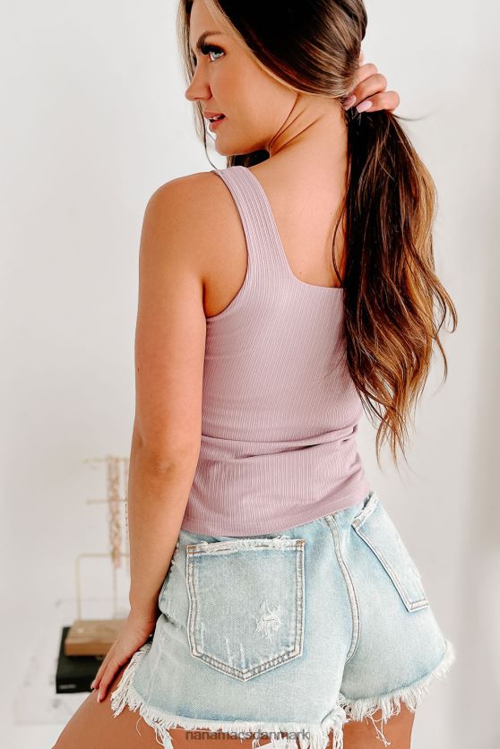 keep it easy brami tanktop med firkantet hals NanaMacs XJPBDL534 lilla