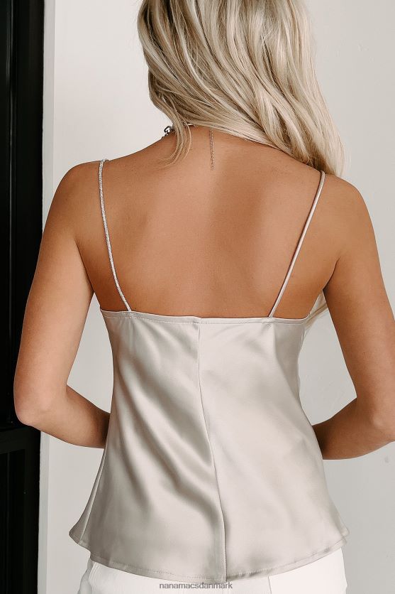 min gyldne år satin cowl hals tank med rhinestone strop NanaMacs XJPBDL75 champagne