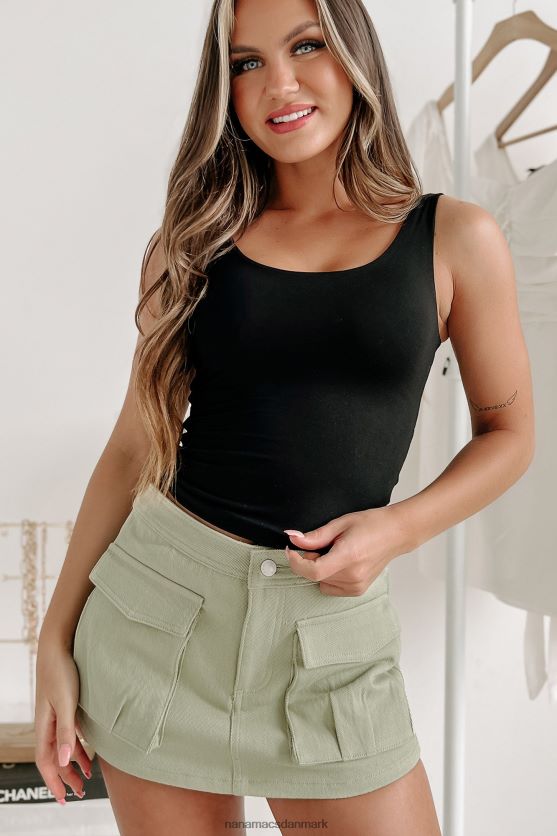 standhaftig ægte scoop-neck tanktop NanaMacs XJPBDL541 sort