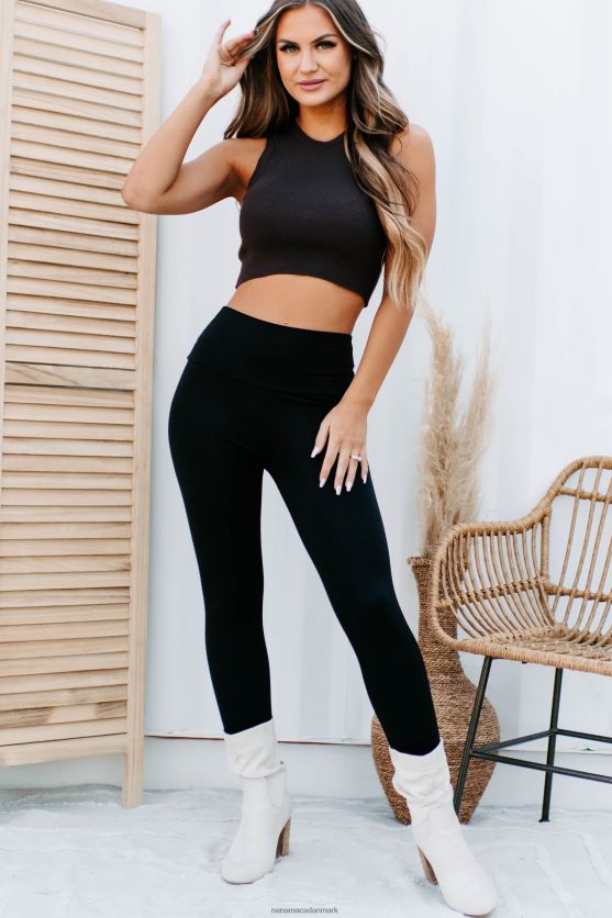 tabt i lag beskåret sweater tank NanaMacs XJPBDL1305 mørk chokolade