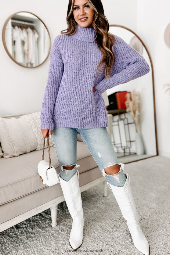 hold det for dig selv rullekrave sweater NanaMacs XJPBDL1725 lilla