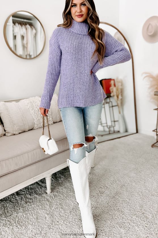 hold det for dig selv rullekrave sweater NanaMacs XJPBDL1725 lilla