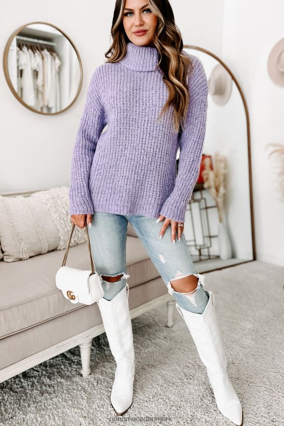 hold det for dig selv rullekrave sweater NanaMacs XJPBDL1725 lilla