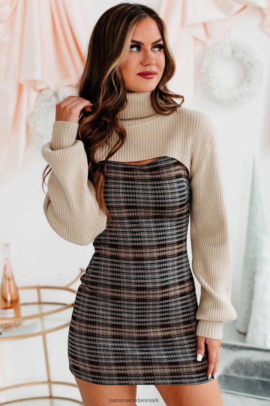 toxic touch ultra cropped trøje med turtle neck NanaMacs XJPBDL1499 beige