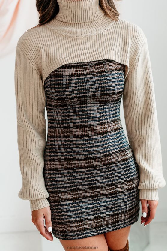 toxic touch ultra cropped trøje med turtle neck NanaMacs XJPBDL1499 beige