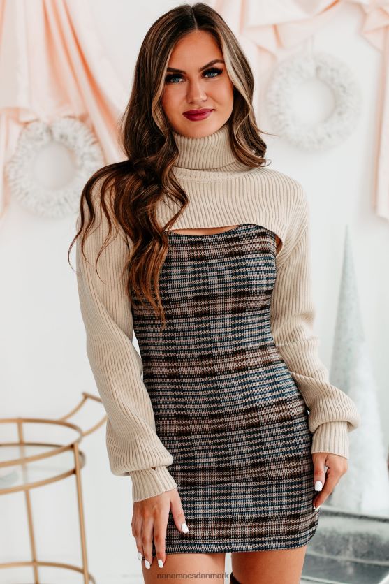 toxic touch ultra cropped trøje med turtle neck NanaMacs XJPBDL1499 beige