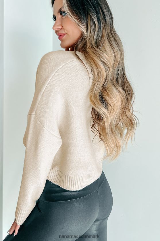 uovertruffen potentiel original oversized crop sweater NanaMacs XJPBDL1545 elfenben