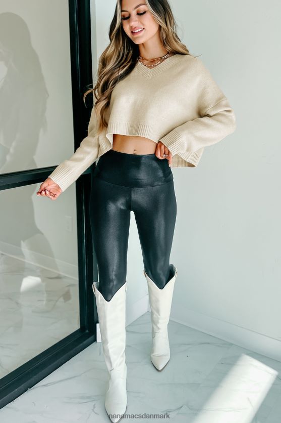 uovertruffen potentiel original oversized crop sweater NanaMacs XJPBDL1545 elfenben